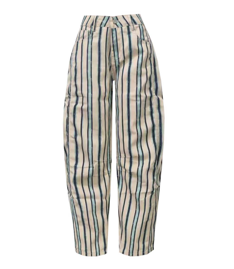 Rosa Clothing - Y2k Western Vintage Paisley Printed Jeans: Cowboy / M