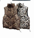 Kurt Muller - Leopard Print Reversible Gilet: Beige