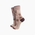 Sock Talk - Best Dog Mum Combed Cotton Socks in Beige: UK 3-7 | EU 36-40 | US 5-9