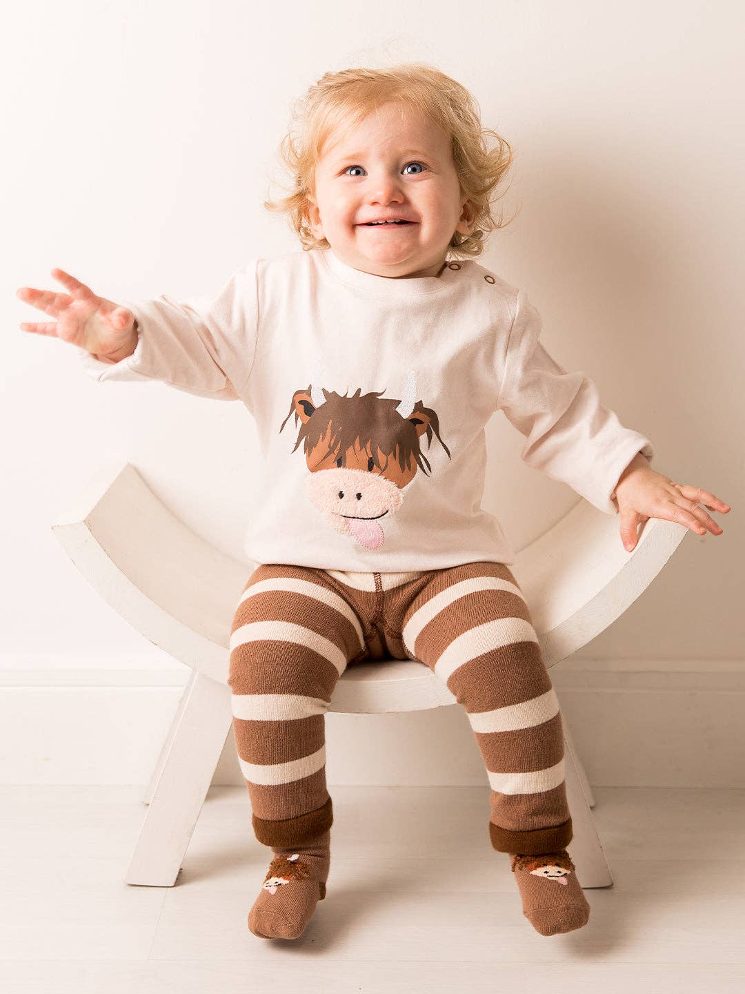 Blade and Rose Limited - Neutral Highland Cow Gifting Set: 0-6 Months