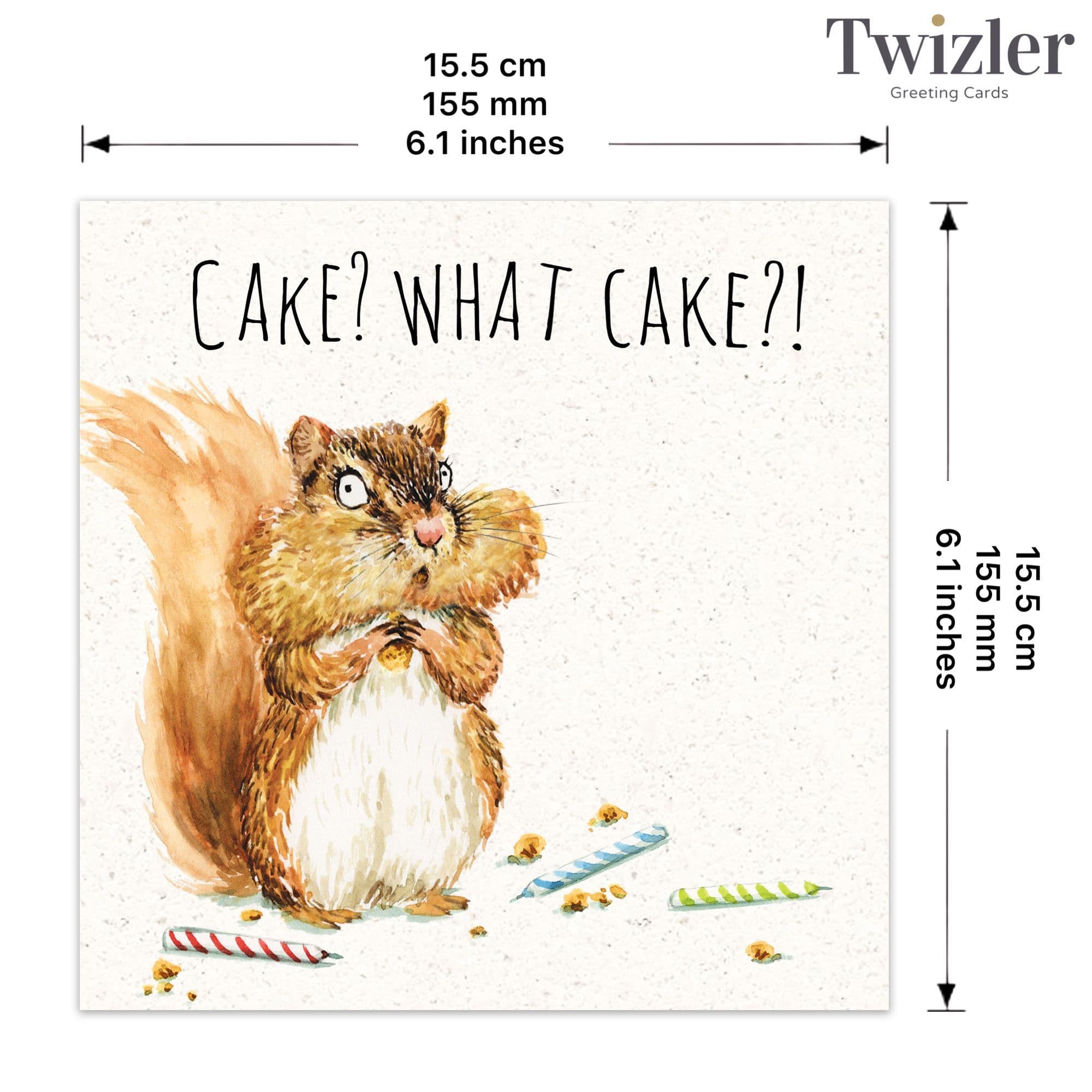 Twizler Ltd - What Cake - Funny Birthday Card