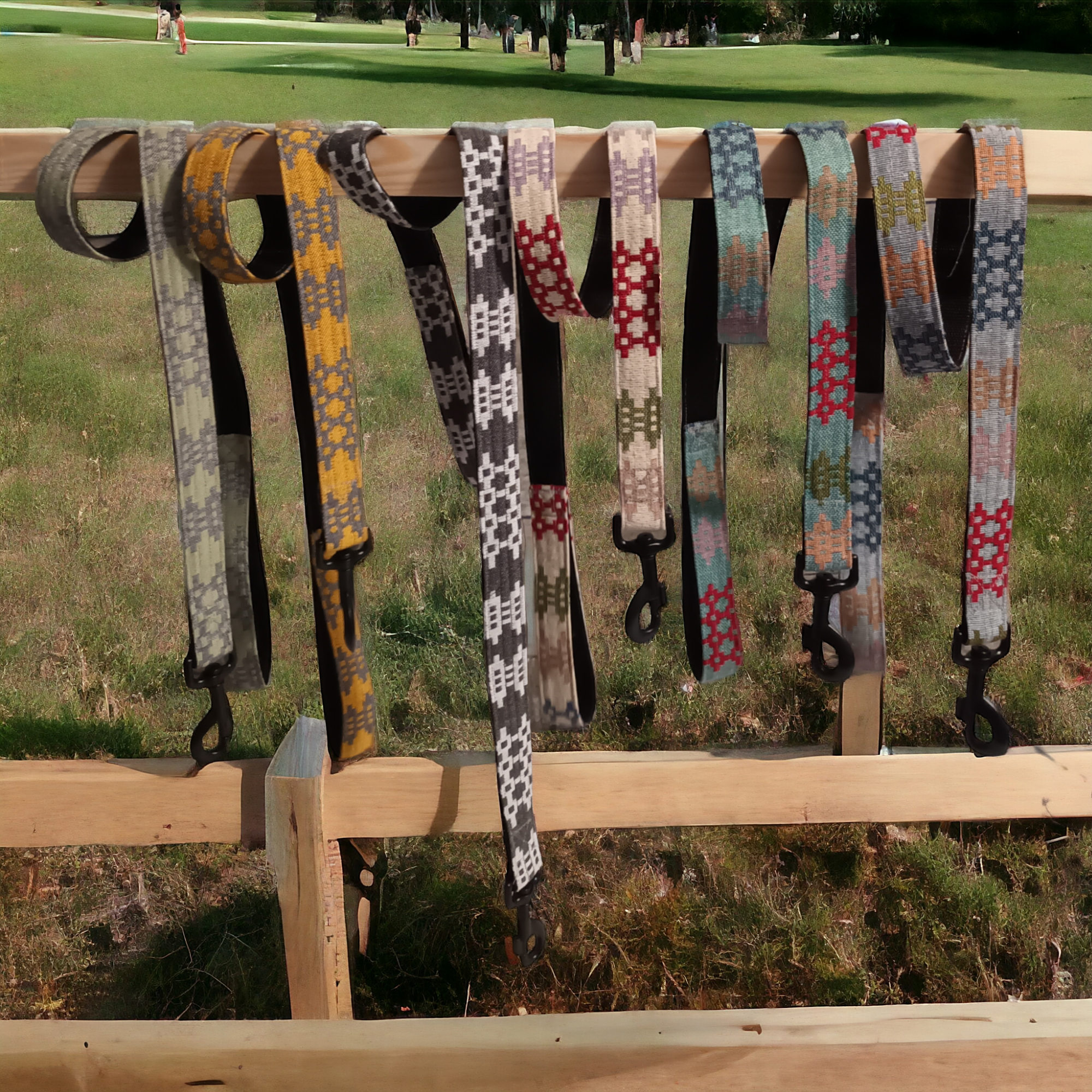 Dog leads / Leash: Denim multi coloured