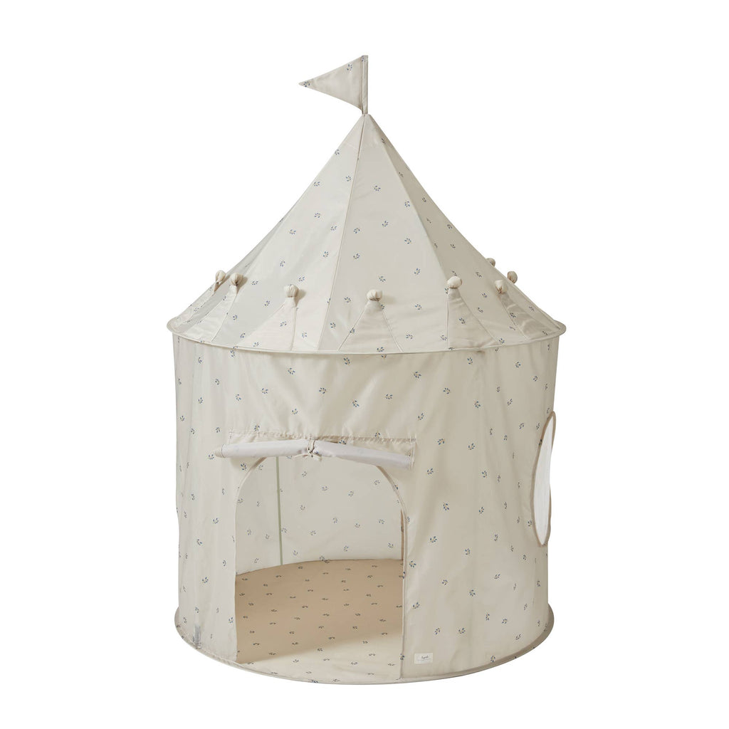 Kids Play Tent Castle with Recycled Fabric - Prints: Terrazzo Clay