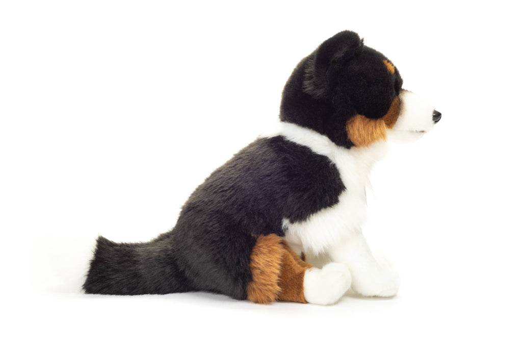 Tricolor Border Collie sitting 30cm - plush toy - soft toy
