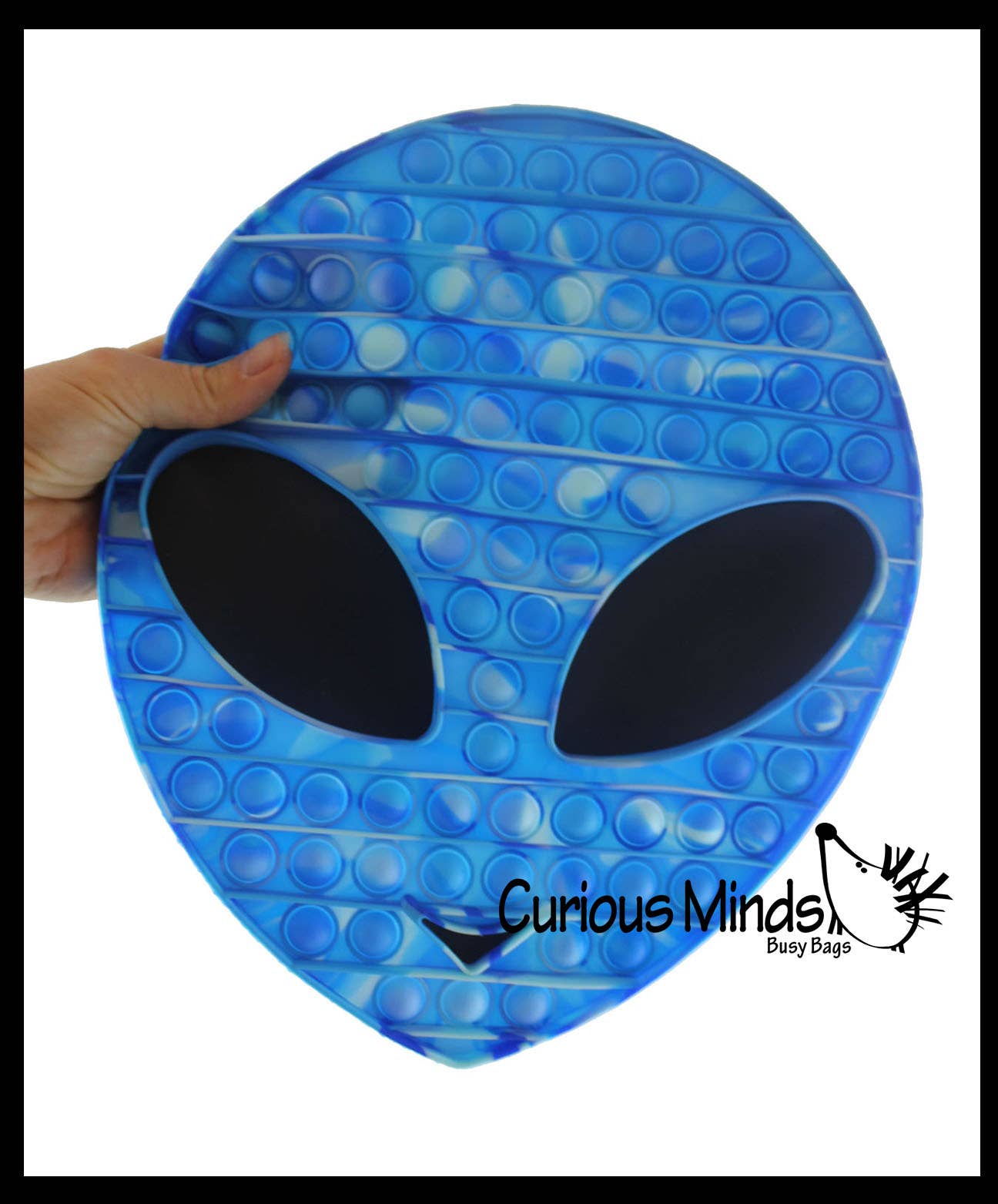 1 Jumbo Alien Bubble Pop Fidget Toy - Silicone Push Poke Bub