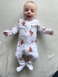 Highland Cow Sleepsuit: 6-9m