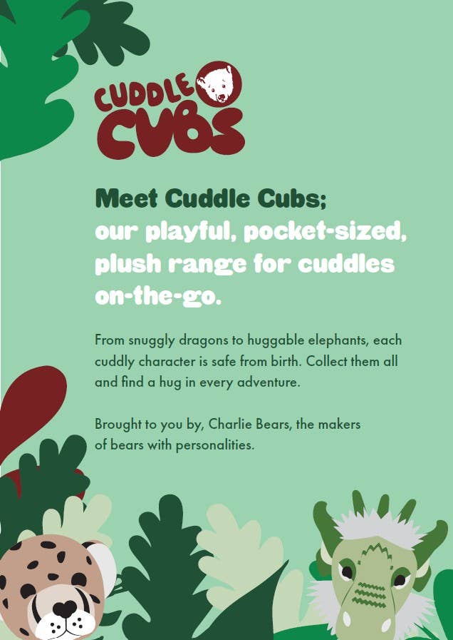 Cuddle Cub Stegosaurus Soft Plush Toy Teddy Bear: Cuddle Cubs / Stegosaurus