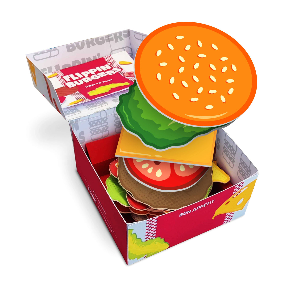 Bubblegum Stuff UK - Flippin’ Burgers | Card-Flipping Fun | Family Party Game
