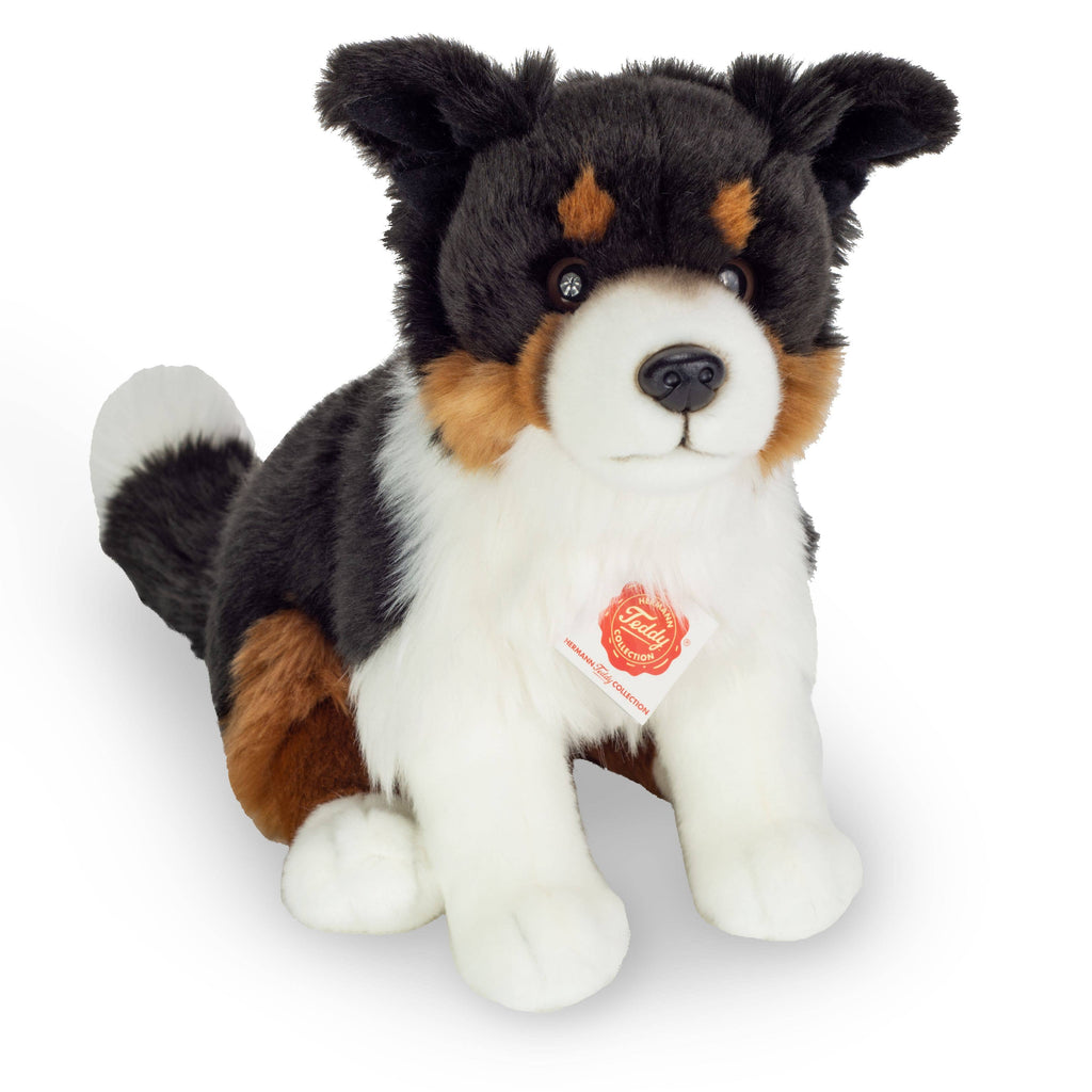 Tricolor Border Collie sitting 30cm - plush toy - soft toy