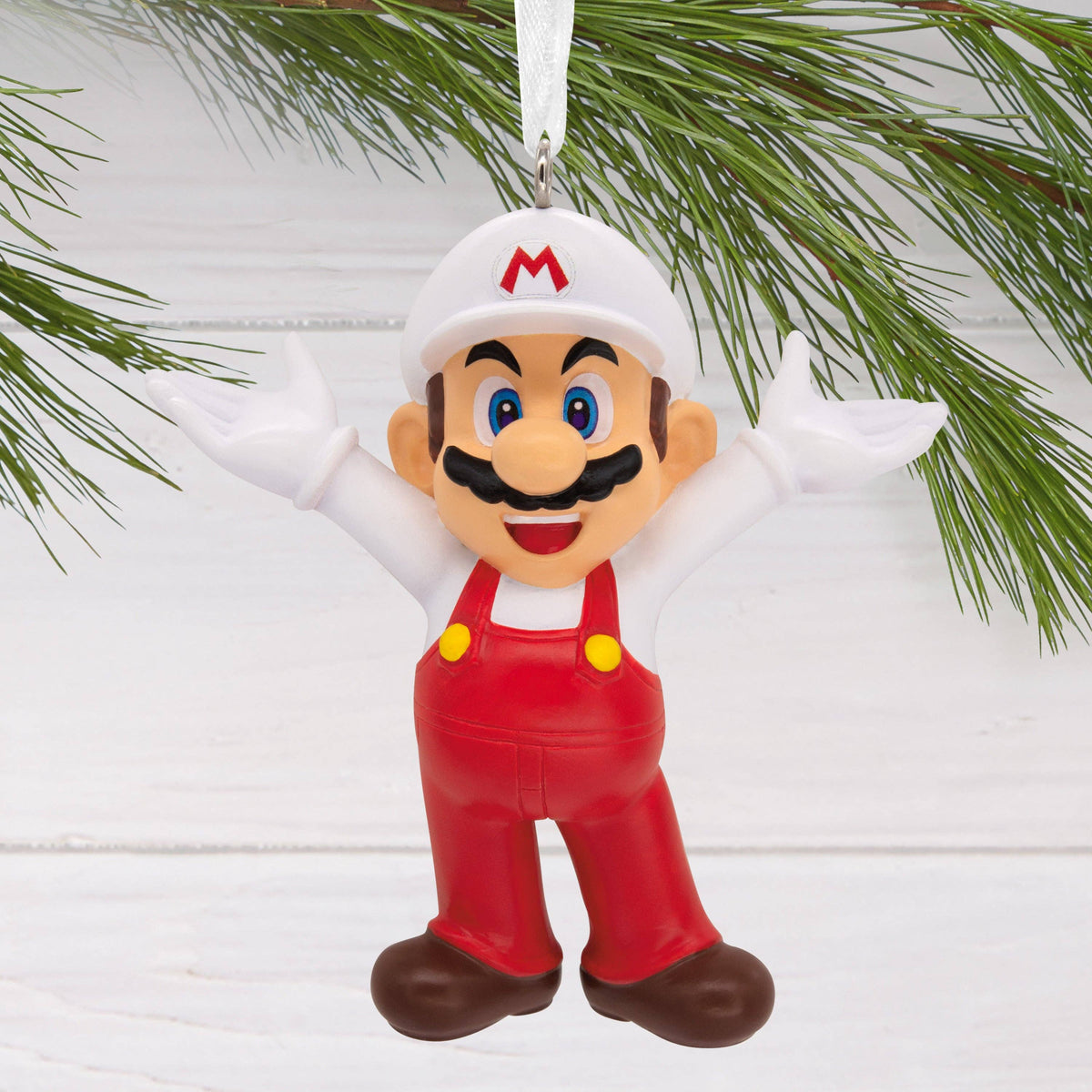 Hallmark - Collectable Super Mario - Red & White Fireball Ornament