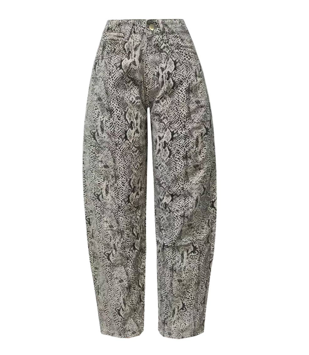 Rosa Clothing - Y2k Western Vintage Paisley Printed Jeans: Cowboy / 2XL