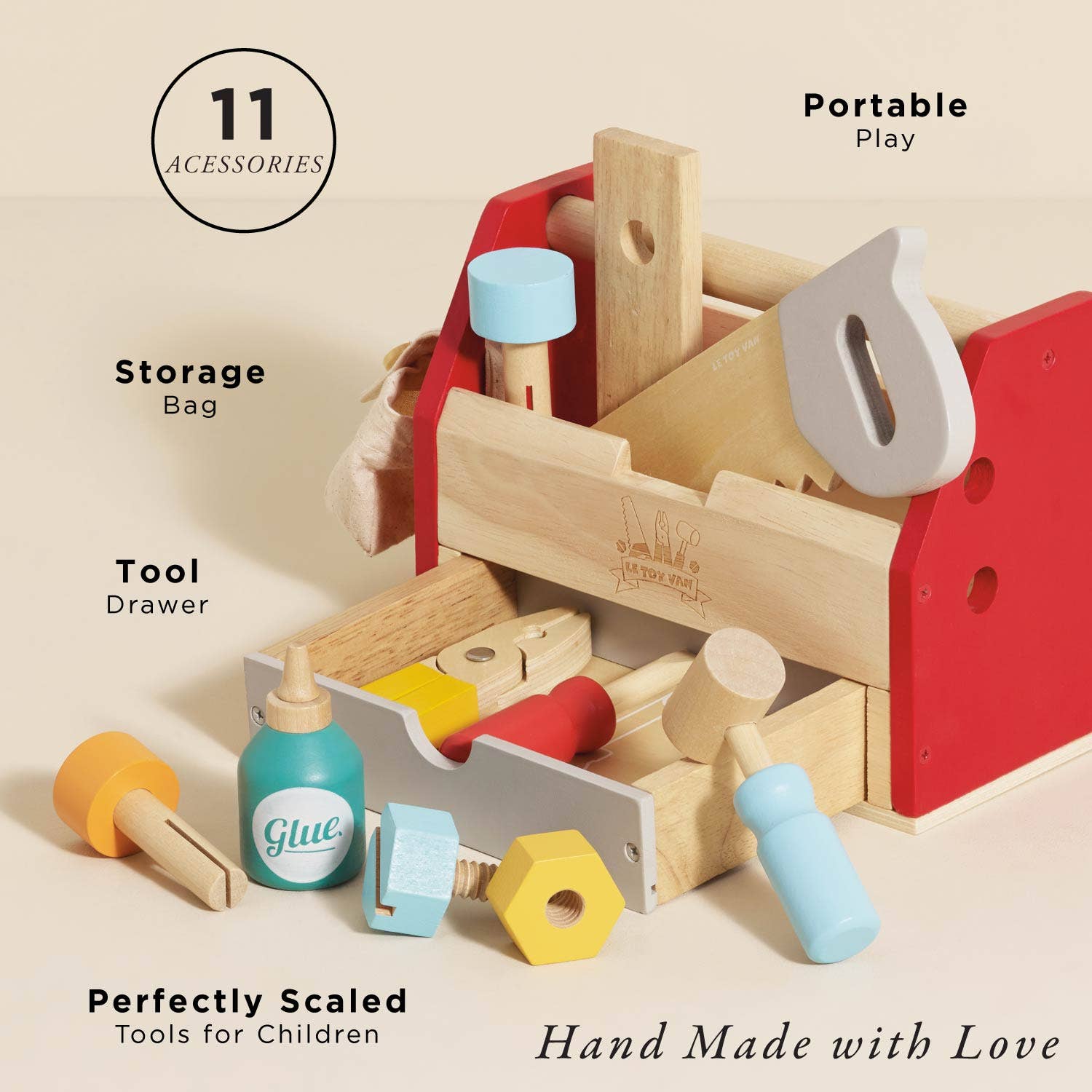 Tool Box & Wooden Tools