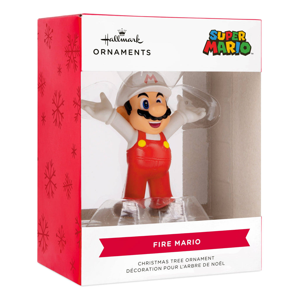 Hallmark - Collectable Super Mario - Red & White Fireball Ornament