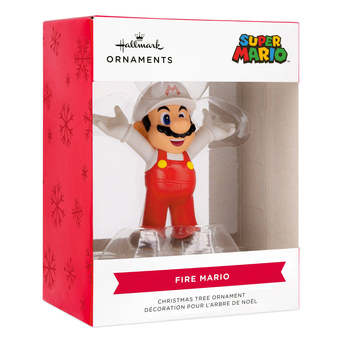 Hallmark - Collectable Super Mario - Red & White Fireball Ornament